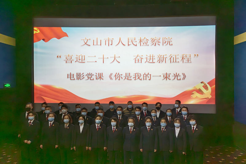 电影党课：《你是我的一束光》——文山市人民检察院多形式开展党史学习教育